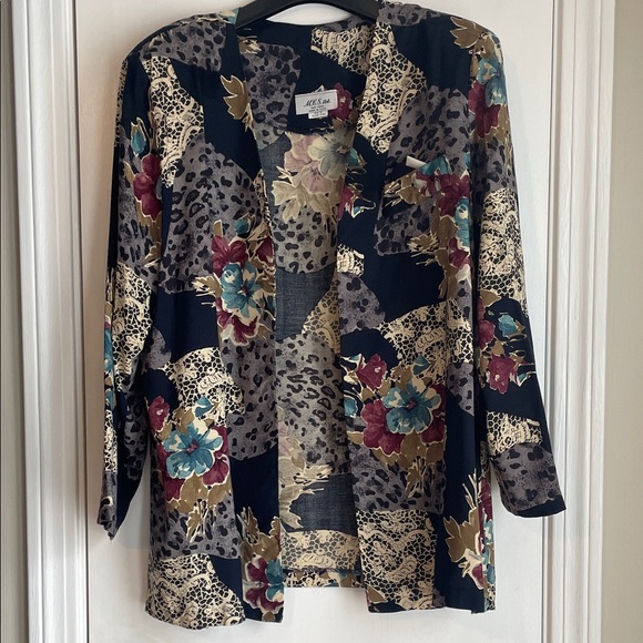 MCS Limited Jackets & Blazers - Vintage Fall Floral  Print Blazer- size 18